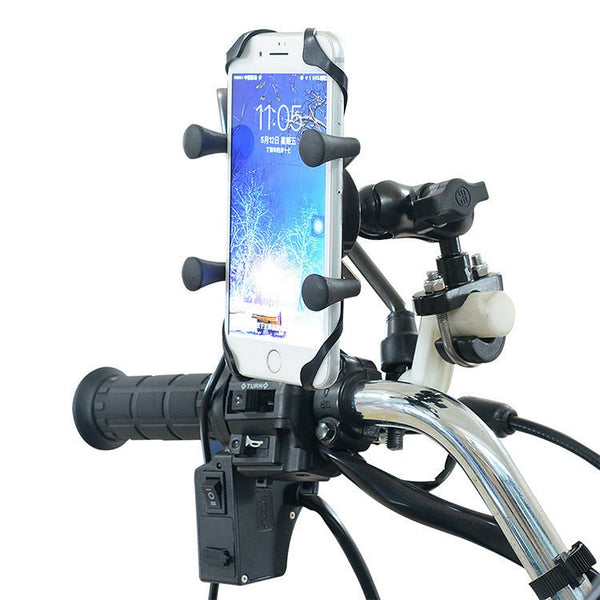 ⁠Motorcycle Mobile Phone Bracket Modification Electric Bike Bicycle Accessories Aluminum Alloy Base Bracket